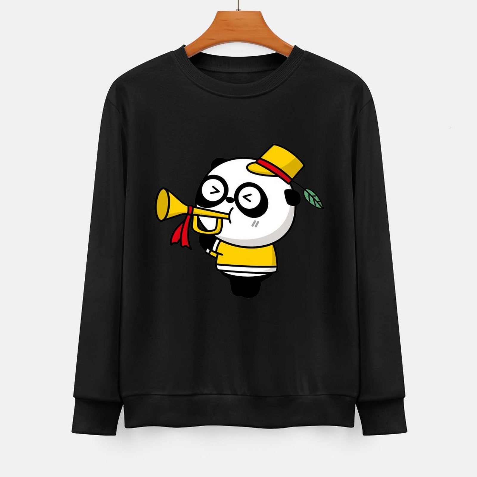 Front Patterned Long Sleeve TopSmoothWear TrueComfort